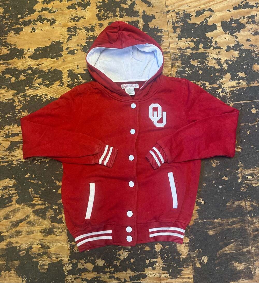 College Classics Oklahoma Sooners Button-Up Hoodie XL